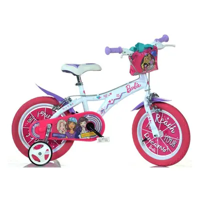 Gyerekbicikli Barbie 16" rózsaszín