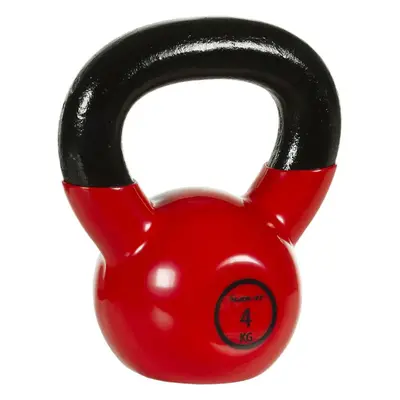 Kettlebell súlyzó 4 kg MOVIT - vinyl bevonattal