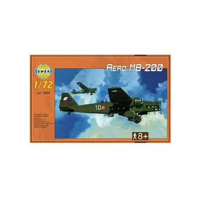 Építő modell Aero MB-200 1:72 22,3 x3 1,2 cm