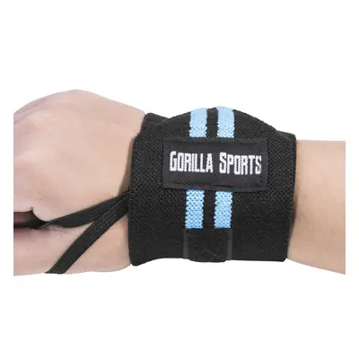 Gorilla Sports Csuklópánt 2 db fekete/kék