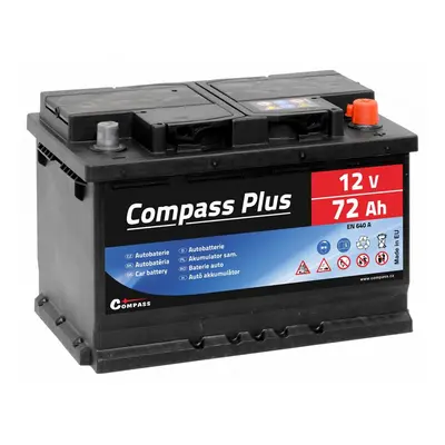 COMPASS Autó akkumulátor PLUS 12V 72Ah 640A