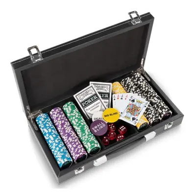 TUIN Póker bőrönd Texas Holdem Black Jack lézer zsetonnal