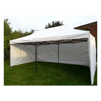 Tradgard Kerti pavilon DELUXE 3 x 6 m fehér + oldalfal