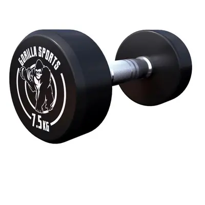 Gorilla Sports Egykezes súlyzó 7,5 kg fekete/fehér