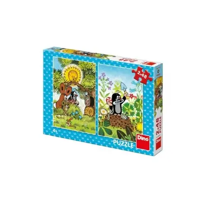 Puzzle Vakond 2 x 48 db 18 x 26 cm dobozban 27x19x4cm