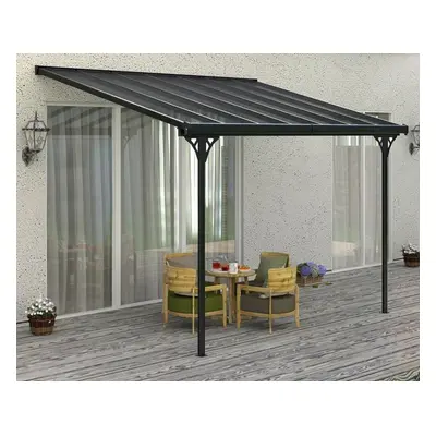 ROJAPLAST Napellenző pergola BRUCE F Szürke 436 x 305 cm