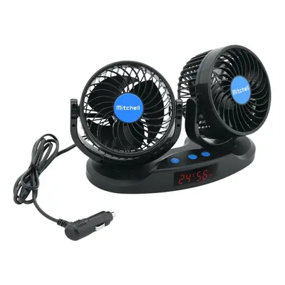 Műszerfal MITCHELL DUO ventilátor hőmérővel 12 V