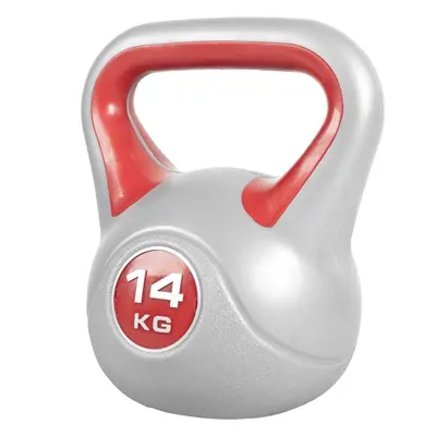 Gorilla Sports Kettlebell súlyzó vinil 14 kg piros