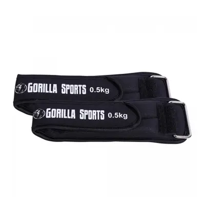 Gorilla Sports Bokasúly fekete 2 x 500 gr