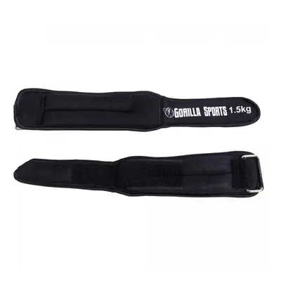 Gorilla Sports Bokasúly fekete 2 x 1,5 kg