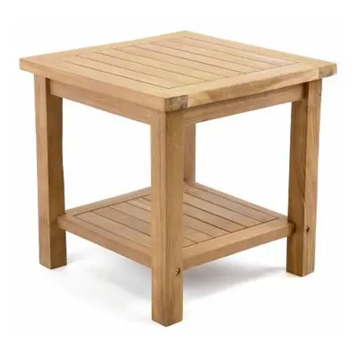 Kerti asztal DIVERO 50 cm - teak fa