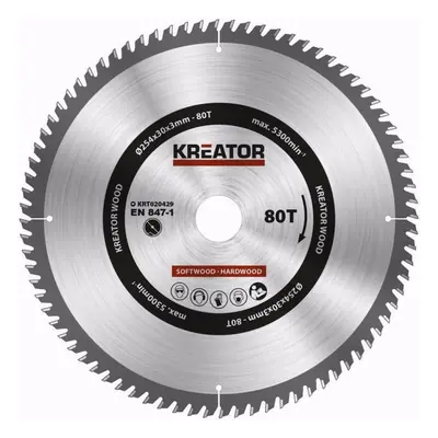 Kreator Fűrészlap fára 254 mm 80T