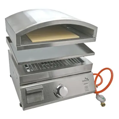 Cattara Gázgrill asztali sütő pizzasütő + grillap 50 x 19 cm