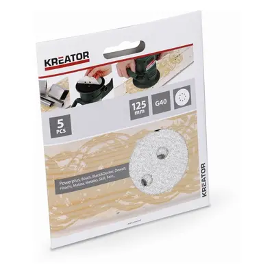 Kreator Csiszolópapír G40 125 mm 5 db