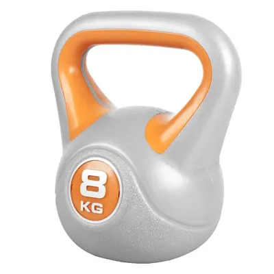 Gorilla Sports Kettlebell súlyzó vinil 8 kg narancssárga