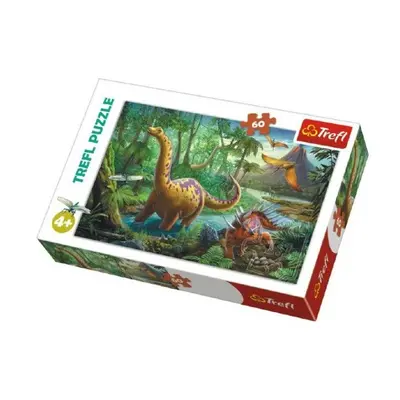 Puzzle dinosaurus 33 x 22 cm 60 db doboz 21 x 14 x 4 cm