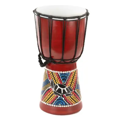 Gyermek Djembe dob teknős kézzel készített 30 cm