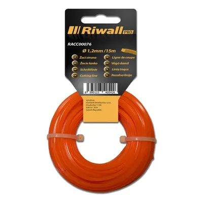 Négyzet alakú húr Riwall 1,2 mm 15 m nylon narancssárga