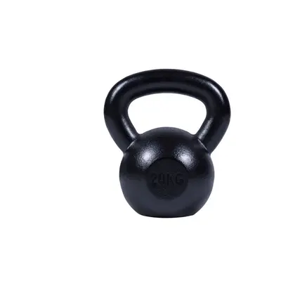 Gorilla Sports Kettlebell súlyzó öntöttvas 20 kg fekete