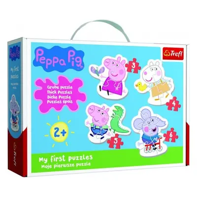 Puzzle kicsiknek Peppa malac 18 db dobozban 27x19x6cm 2+