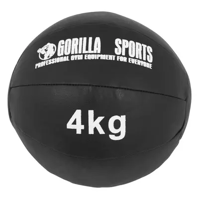 Gorilla Sports Medicinlabda 4 kg fekete