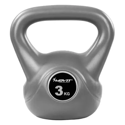 MOVIT Kettlebell 3 kg szürke/fekete