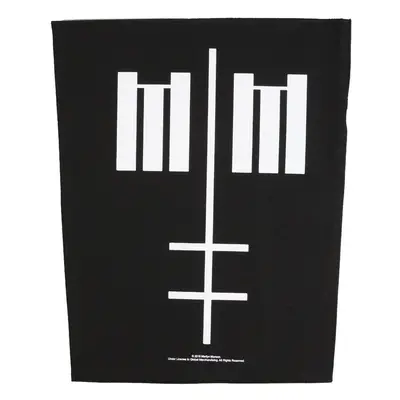 Marilyn Manson Nagy méretű tapasz - Cross Logo - RAZAMATAZ