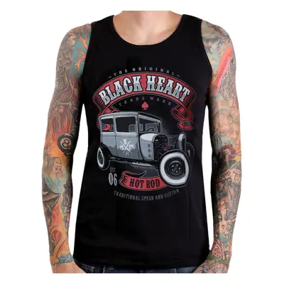 TOP férfi - HOT ROD - BLACK HEART - 002-0034-BLK