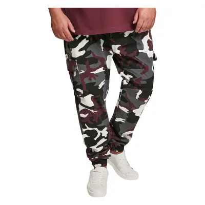 Férfi nadrág URBAN CLASSICS - Camo Cargo Jogging - bor terepmintás