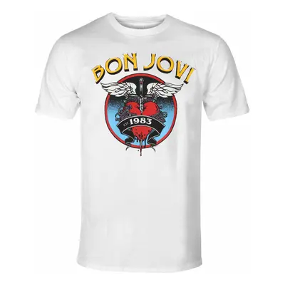 metál póló férfi Bon Jovi - HEART '83 - PLASTIC HEAD - RTBON0004