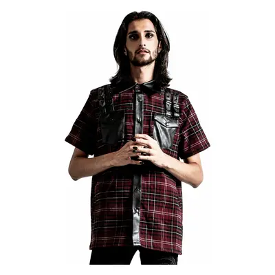 Férfi ing KILLSTAR - Daze Button-Up - BLOOD TARTAN