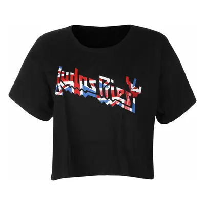 metál póló női Judas Priest - Union Glitter Print Boxy - ROCK OFF - JPPBT01LB