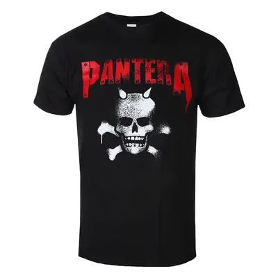 metál póló férfi Pantera - Horned Skull Stencil - ROCK OFF - PANTS19MB