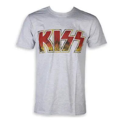 metál póló férfi Kiss - Classic Logo - ROCK OFF - KISSTS01MG