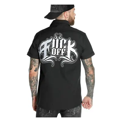 Férfi ing HYRAW - CHEMISE FUCK OFF