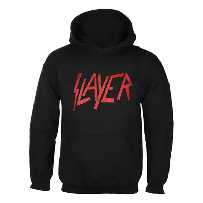 kapucnis pulóver férfi Slayer - Distressed Logo - ROCK OFF - SLAYHOOD28MB