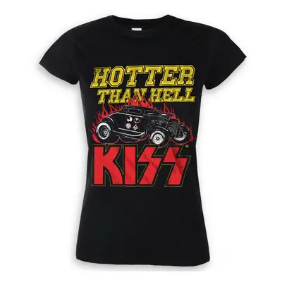 metál póló női Kiss - Hotter Than Hell - HYBRIS - ER-5-KISS008-H69-5-BK