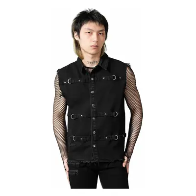 Unisex mellény KILLSTAR - Ervin Button-Up - Fekete