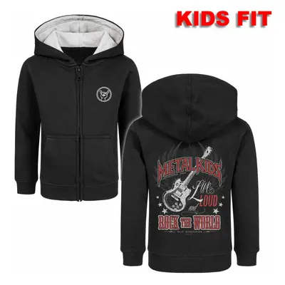 kapucnis pulóver gyermek - black - METAL-KIDS - 806.39.8.999