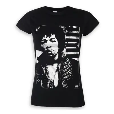 metál póló női Jimi Hendrix - Distressed - HYBRIS - RD-5-JH003-H16-8-BK