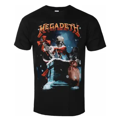 metál póló férfi Megadeth - Santa Vic Chimney - ROCK OFF - MEGATS17MB