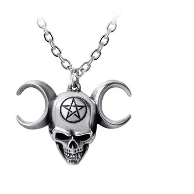 Nyaklánc ALCHEMY GOTHIC - Triunity Skull - Ónötvözet