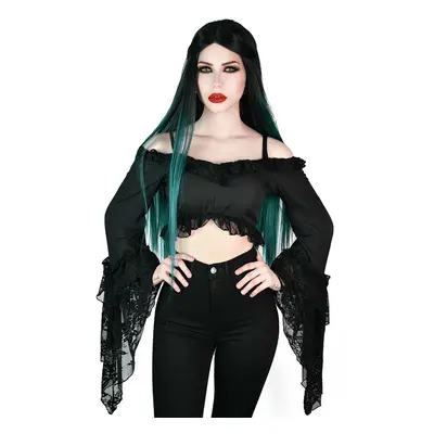 póló női - Tessa Terror Lace Top - KILLSTAR - KSRA003495