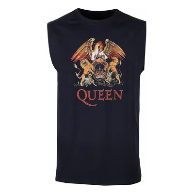 TOP férfi Queen - Classic Crest - ROCK OFF - QUTANK03MN