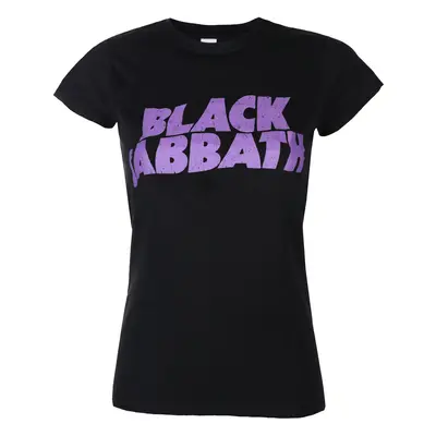 metál póló női Black Sabbath - Wavy Logo - ROCK OFF - BSTSP04LB