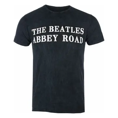 metál póló férfi Beatles - Abbey Road Sign BL Dip-Dye - ROCK OFF - BEATTEE412MDD