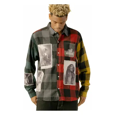 Férfi ing PRIMITIVE x BOB MARLEY - Marley Patchwork Flannel