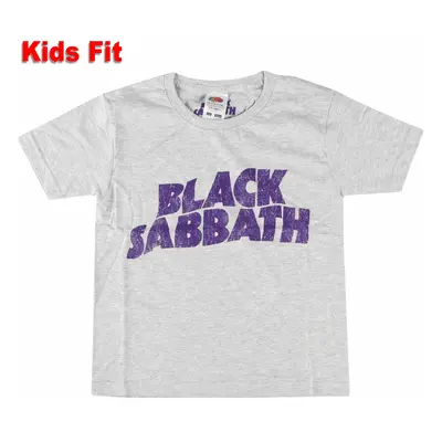 metál póló gyermek Black Sabbath - Wavy Logo - ROCK OFF - BSTS04BH