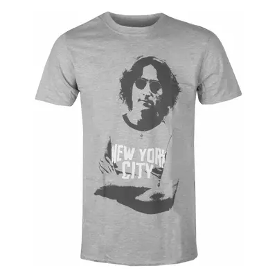 metál póló férfi John Lennon - NYC Tee GREY - ROCK OFF - JLTS15MG