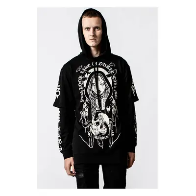 kapucnis pulóver férfi - Trouble Hooded Layer - KILLSTAR - KSRA004275